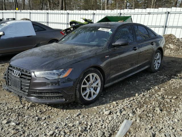 WAUHGAFC6FN006352 - 2015 AUDI A6 PRESTIG GRAY photo 2