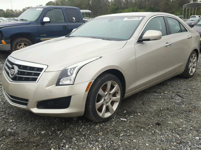 1G6AB5RX4D0154473 - 2013 CADILLAC ATS LUXURY GOLD photo 2