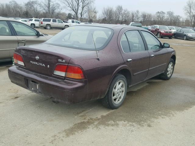 JN1CA21D1VM527717 - 1997 NISSAN MAXIMA GLE BURGUNDY photo 4