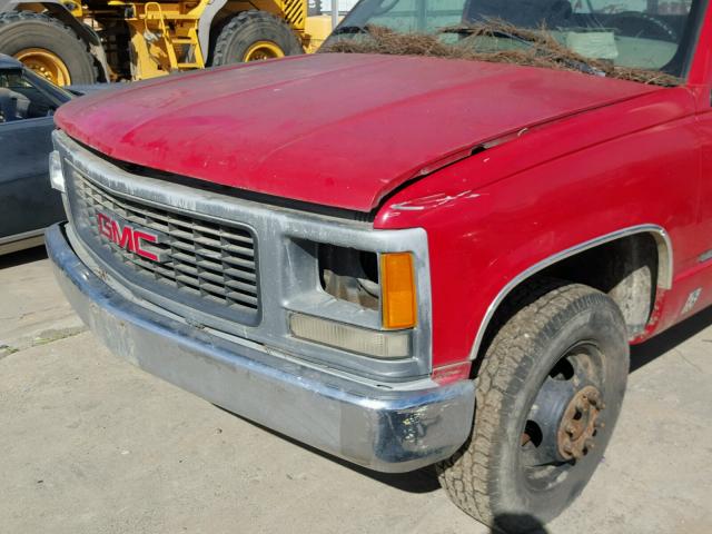 1GDJC34KXSE527540 - 1995 GMC SIERRA C35 RED photo 9