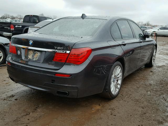 WBAKC6C5XAC393433 - 2010 BMW 750 I GRAY photo 4