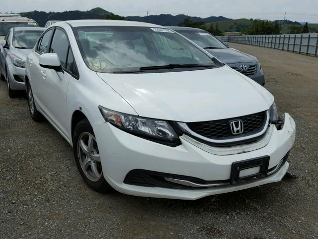 19XFB5F58DE000054 - 2013 HONDA CIVIC NATU WHITE photo 1