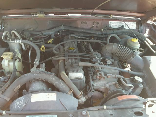 1J4FF48S2YL187798 - 2000 JEEP CHEROKEE S MAROON photo 7