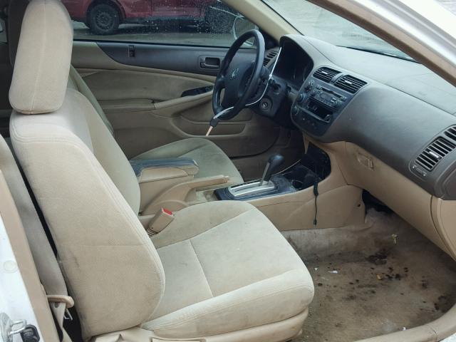 1HGEM22963L050780 - 2003 HONDA CIVIC EX WHITE photo 5