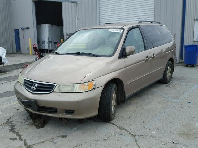 5FNRL18604B118442 - 2004 HONDA ODYSSEY EX BEIGE photo 2