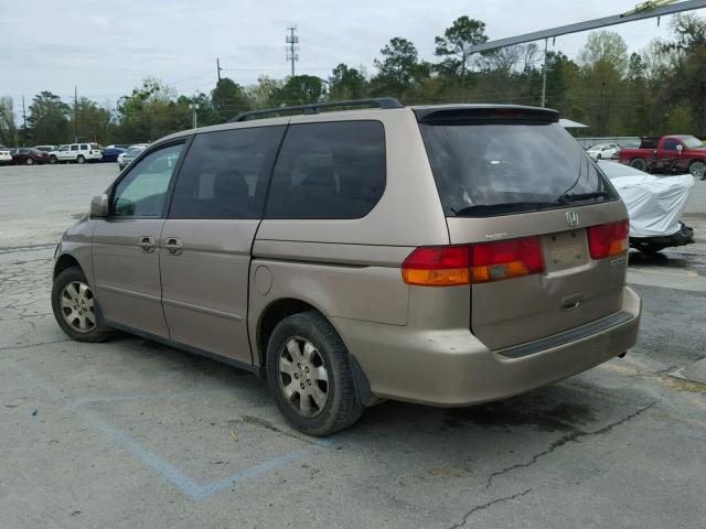 5FNRL18604B118442 - 2004 HONDA ODYSSEY EX BEIGE photo 3