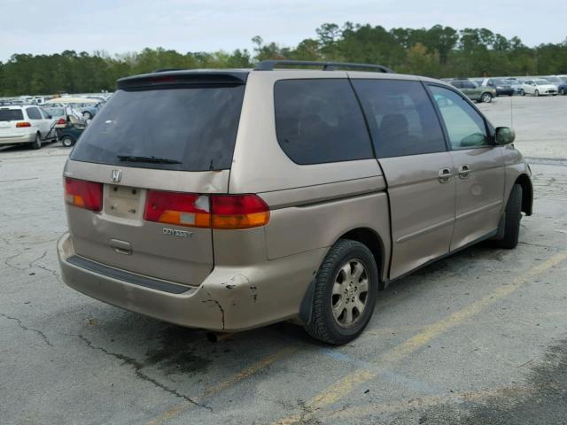 5FNRL18604B118442 - 2004 HONDA ODYSSEY EX BEIGE photo 4