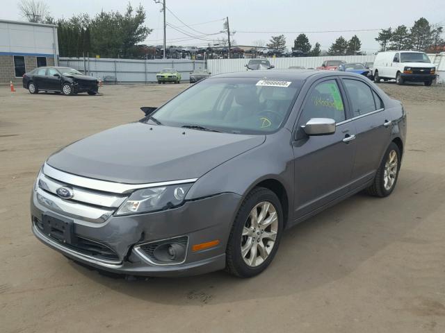 3FAHP0JGXBR187783 - 2011 FORD FUSION SEL GRAY photo 2