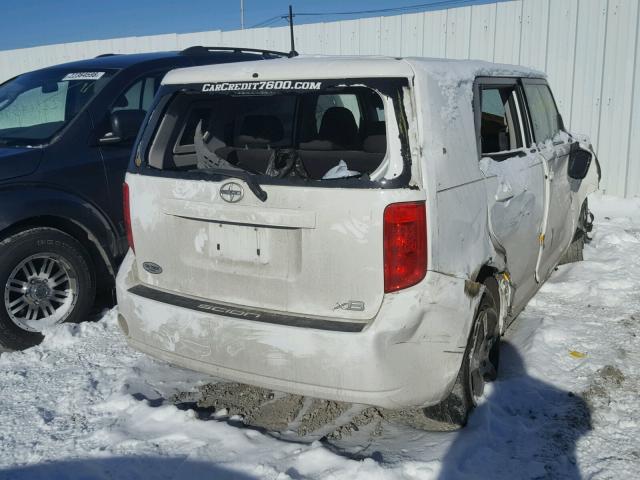JTLKE50E381027237 - 2008 TOYOTA SCION XB თეთრი ფოტო 4