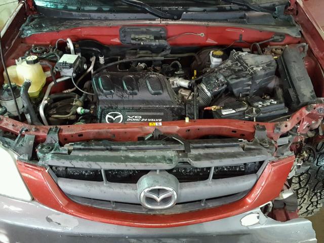 4F2YZ94134KM31796 - 2004 MAZDA TRIBUTE LX RED photo 7