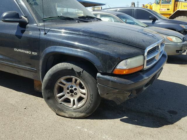 1B4HS28N71F618016 - 2001 DODGE DURANGO BLACK photo 9