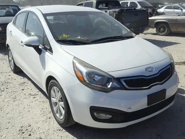 KNADN4A38D6222692 - 2013 KIA RIO EX WHITE photo 1