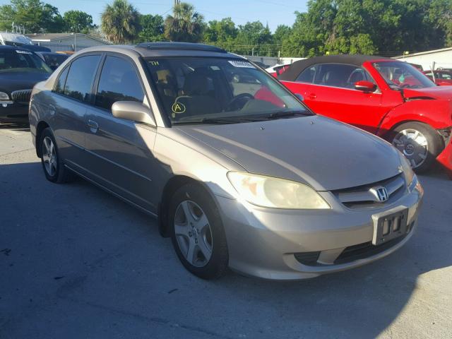 2HGES26714H500445 - 2004 HONDA CIVIC EX ბეჟი ფოტო 1