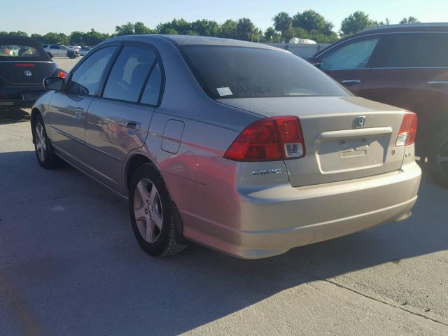 2HGES26714H500445 - 2004 HONDA CIVIC EX ბეჟი ფოტო 3