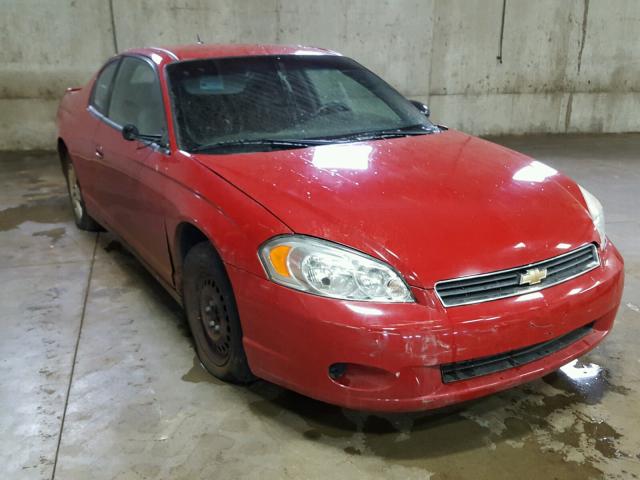 2G1WJ15K679196980 - 2007 CHEVROLET MONTE CARL RED photo 1