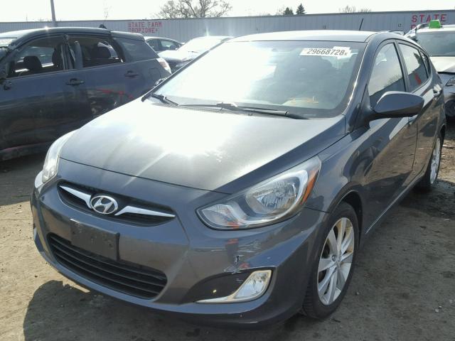 KMHCU5AEXCU006146 - 2012 HYUNDAI ACCENT GLS GRAY photo 2