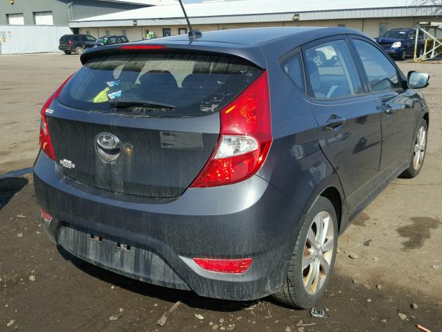 KMHCU5AEXCU006146 - 2012 HYUNDAI ACCENT GLS GRAY photo 4