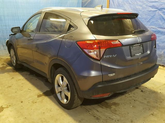 3CZRU6H75GM747496 - 2016 HONDA HR-V EXL GRAY photo 3