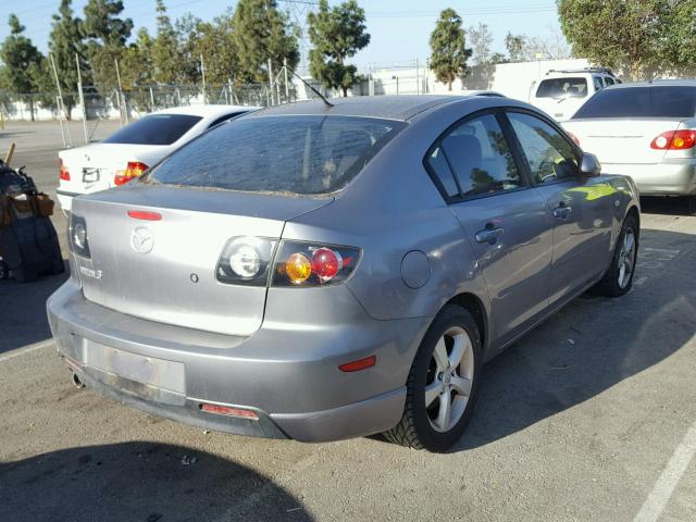 JM1BK123651320361 - 2005 MAZDA 3 S GRAY photo 4