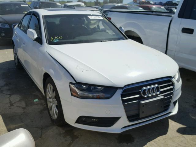 WAUAFAFL6DN033973 - 2013 AUDI A4 PREMIUM WHITE photo 1