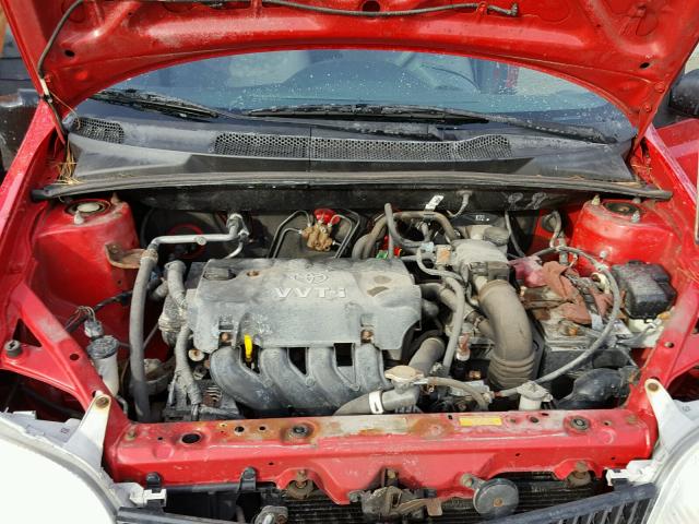 JTDAT123520251799 - 2002 TOYOTA ECHO RED photo 7