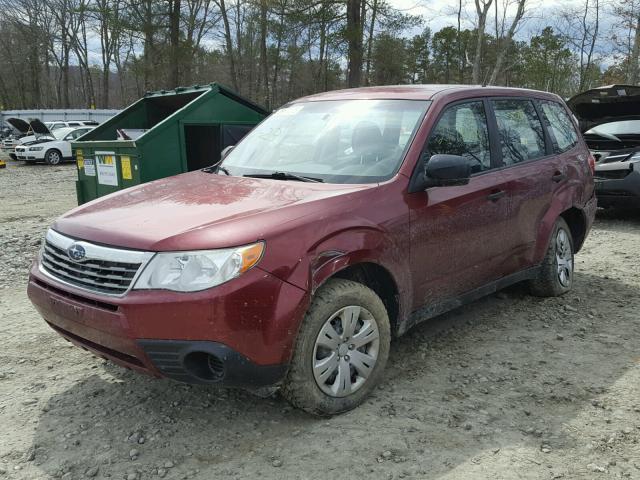 JF2SH61659G784933 - 2009 SUBARU FORESTER 2 RED photo 2