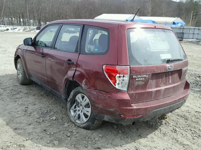 JF2SH61659G784933 - 2009 SUBARU FORESTER 2 RED photo 3