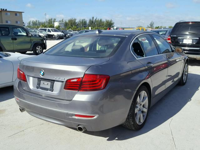 WBA5B1C51FD922269 - 2015 BMW 535 I GRAY photo 4