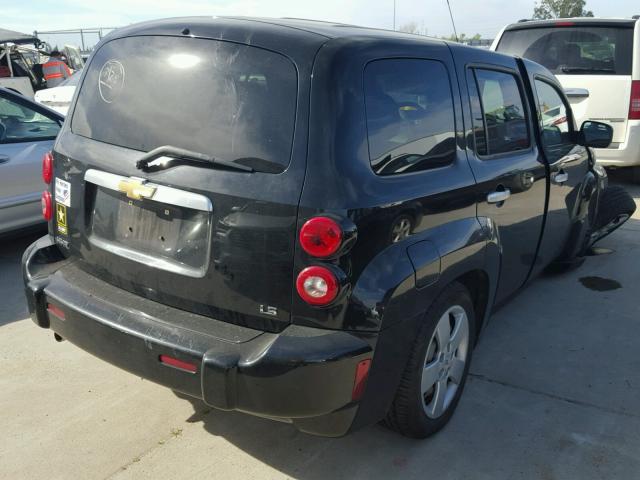 3GNDA13D57S613812 - 2007 CHEVROLET HHR LS BLACK photo 4