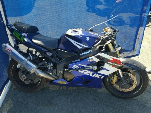 JS1GN7CA242109402 - 2004 SUZUKI GSX-R600 K BLUE photo 9