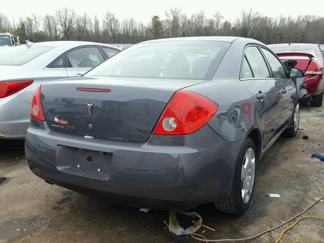 1G2ZF57B484167285 - 2008 PONTIAC G6 VALUE L GRAY photo 4