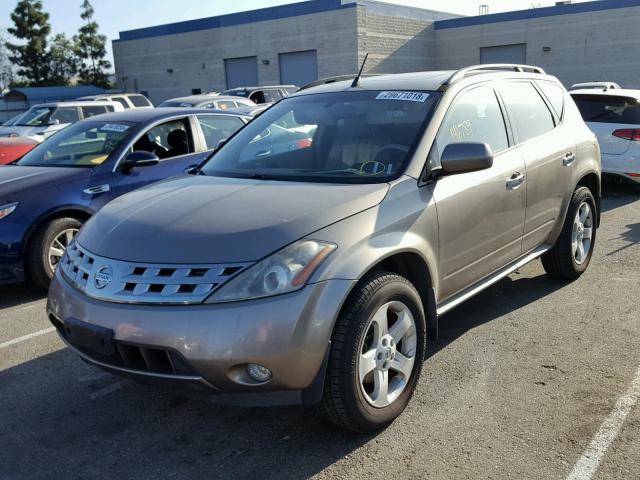 JN8AZ08T54W220766 - 2004 NISSAN MURANO SL BROWN photo 2