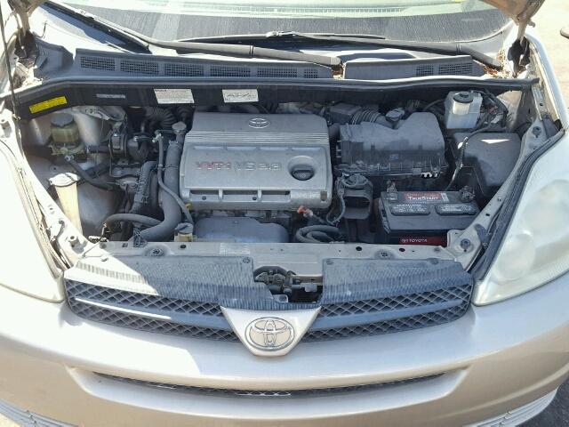 5TDZA23C84S085355 - 2004 TOYOTA SIENNA CE GOLD photo 7