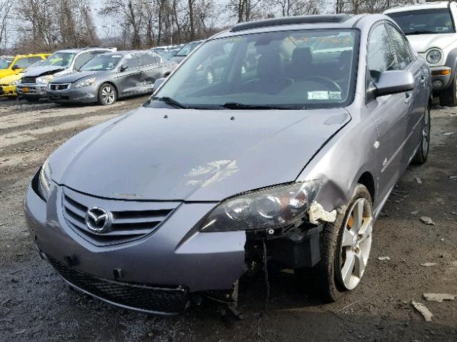 JM1BK324X61456126 - 2006 MAZDA 3 S GRAY photo 2