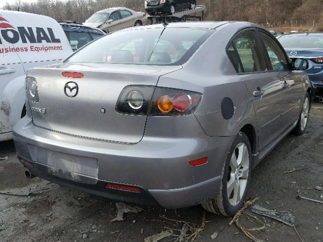 JM1BK324X61456126 - 2006 MAZDA 3 S GRAY photo 4