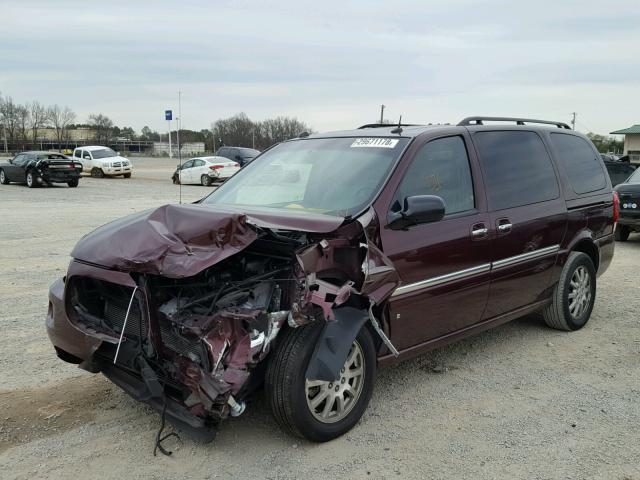 5GADV23L36D159036 - 2006 BUICK TERRAZA CX BURGUNDY photo 2