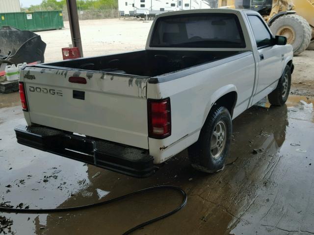 1B7FL26X7SW934240 - 1995 DODGE DAKOTA WHITE photo 4