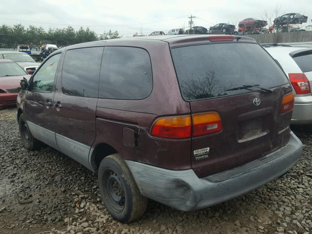 4T3ZF19C5YU318034 - 2000 TOYOTA SIENNA CE PURPLE photo 3