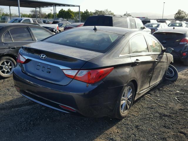 5NPEB4AC7DH754411 - 2013 HYUNDAI SONATA GLS GRAY photo 4