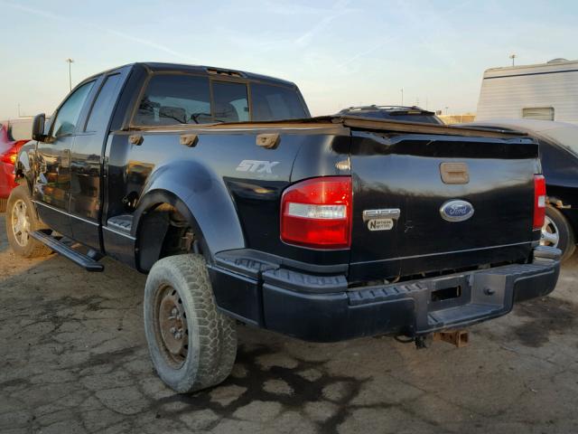 1FTRX04W85KF09427 - 2005 FORD F150 BLACK photo 3