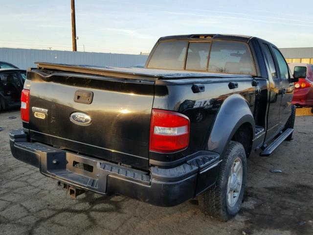 1FTRX04W85KF09427 - 2005 FORD F150 BLACK photo 4