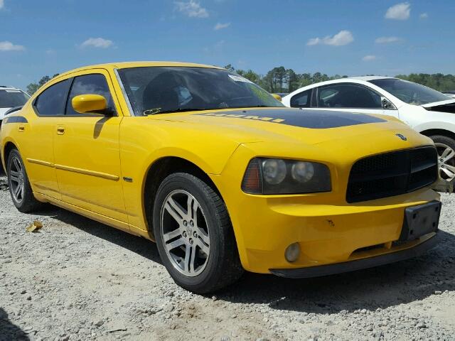 2B3LA53H66H334225 - 2006 DODGE CHARGER R/ YELLOW photo 1