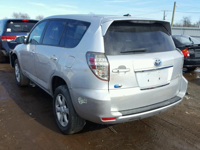 2T3YL4DV3EW002917 - 2014 TOYOTA RAV4 EV SILVER photo 3