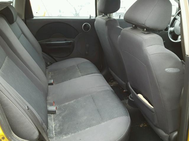 KL1TD666X8B130309 - 2008 CHEVROLET AVEO BASE Sarı fotoğraf 6