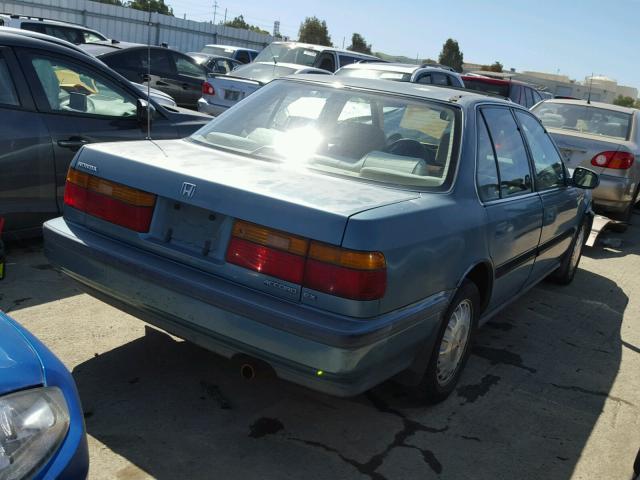 1HGCB7661MA138076 - 1991 HONDA ACCORD EX GREEN photo 4