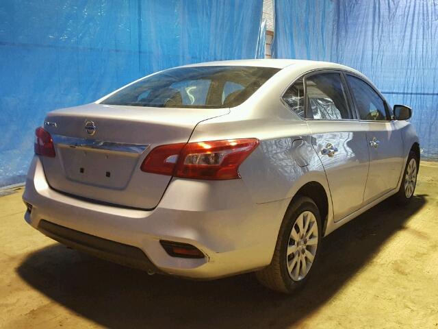 3N1AB7AP3JY220777 - 2018 NISSAN SENTRA S SILVER photo 4