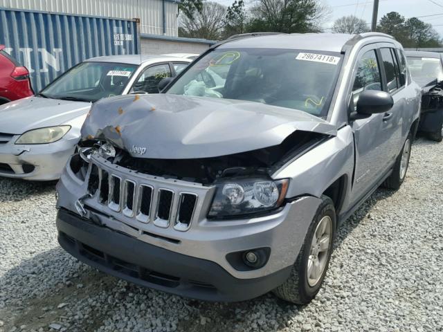 1C4NJCBB4GD602003 - 2016 JEEP COMPASS SP SILVER photo 2