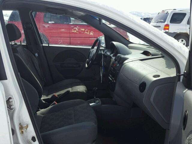 KL1TD62665B465410 - 2005 CHEVROLET AVEO BASE Ağ foto 5