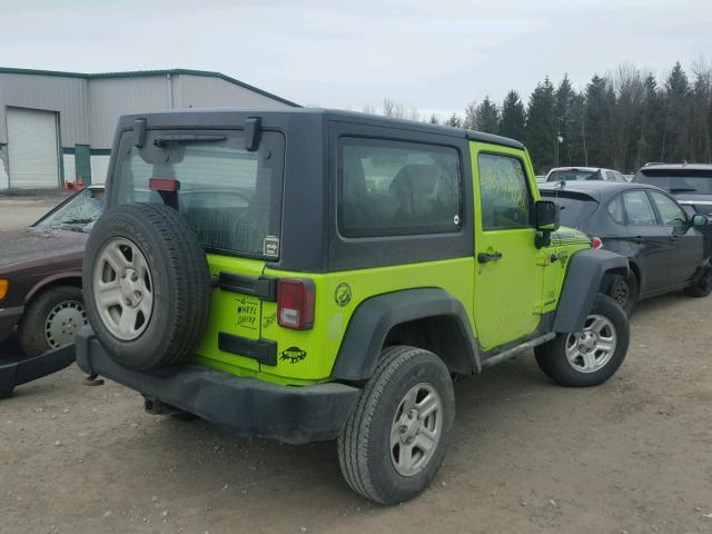 1C4AJWAG2CL267384 - 2012 JEEP WRANGLER S GREEN photo 4