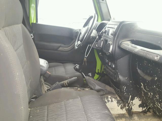 1C4AJWAG2CL267384 - 2012 JEEP WRANGLER S GREEN photo 5